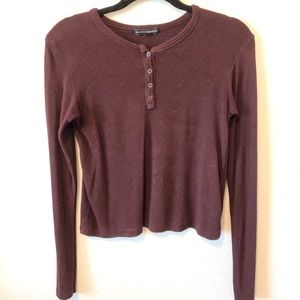 Long sleeve brandy Melville top